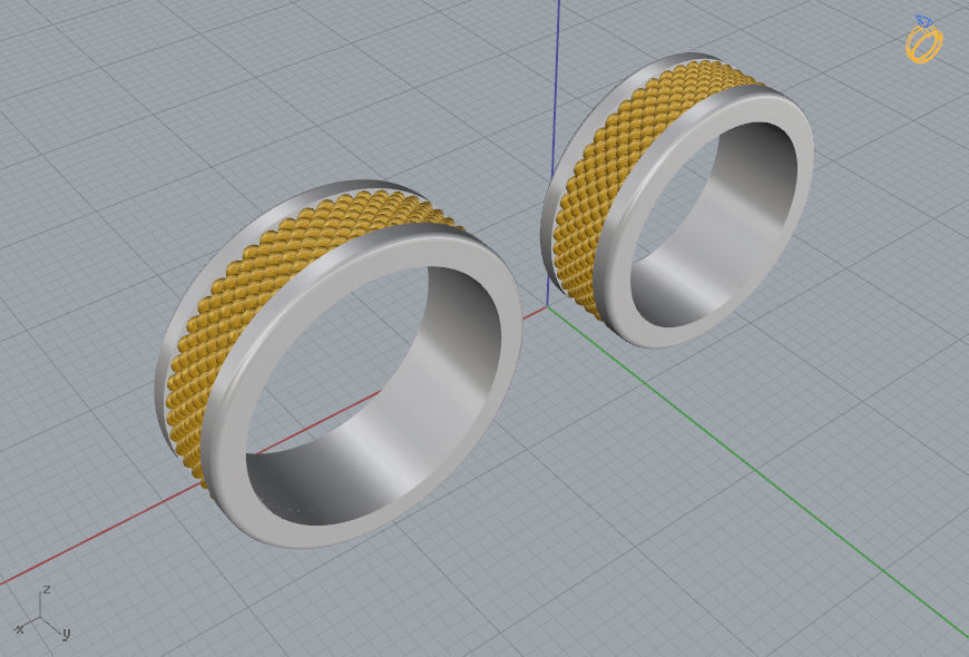 Wedding Bands 06 3D print model_8