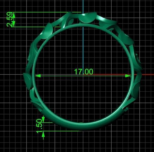 vintage double engagement ring  wedding band1347 3D print model_12