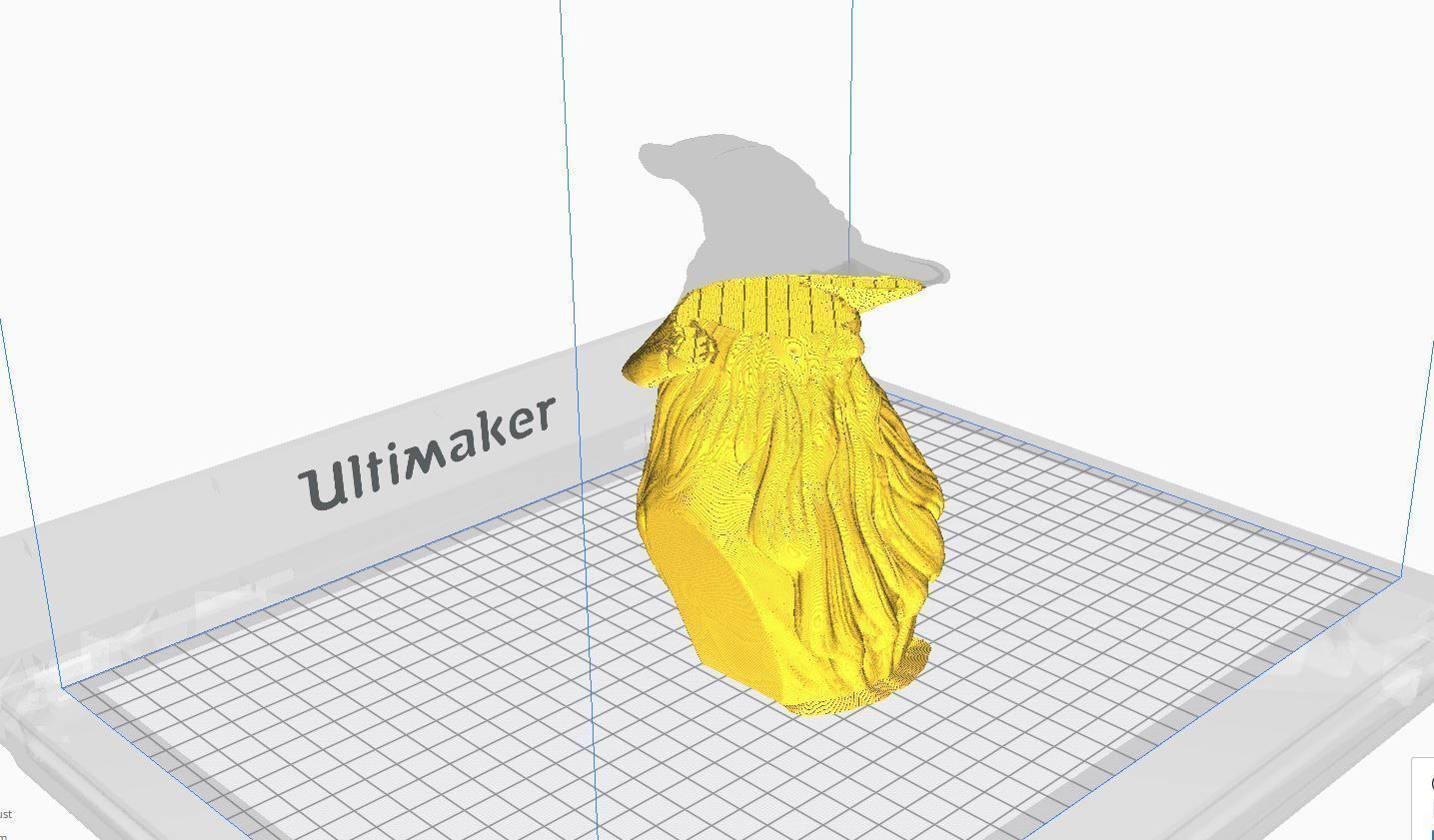 Gandalf Bust 3D print model_4