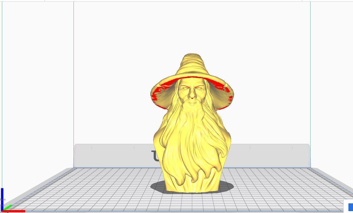 Gandalf Bust 3D print model_3