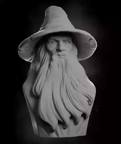 Gandalf Bust 3D print model