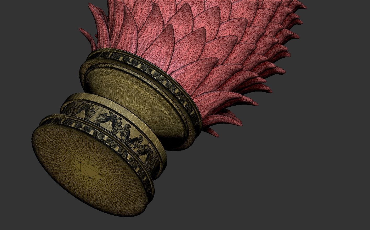 Pine Cone 3D print model_14