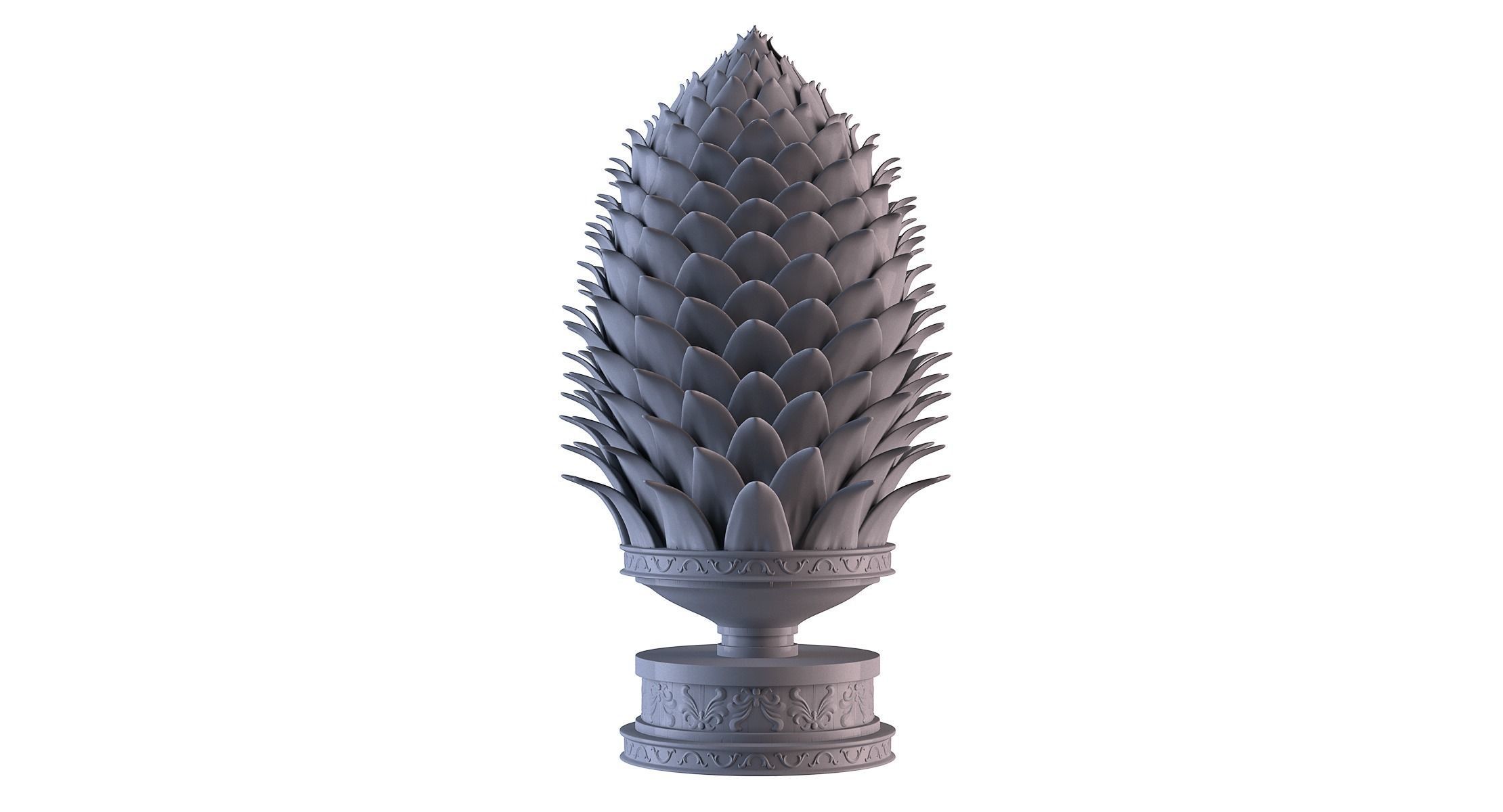 Pine Cone 3D print model_1
