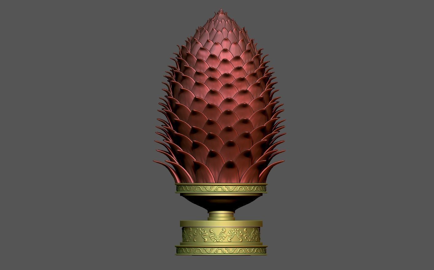 Pine Cone 3D print model_9