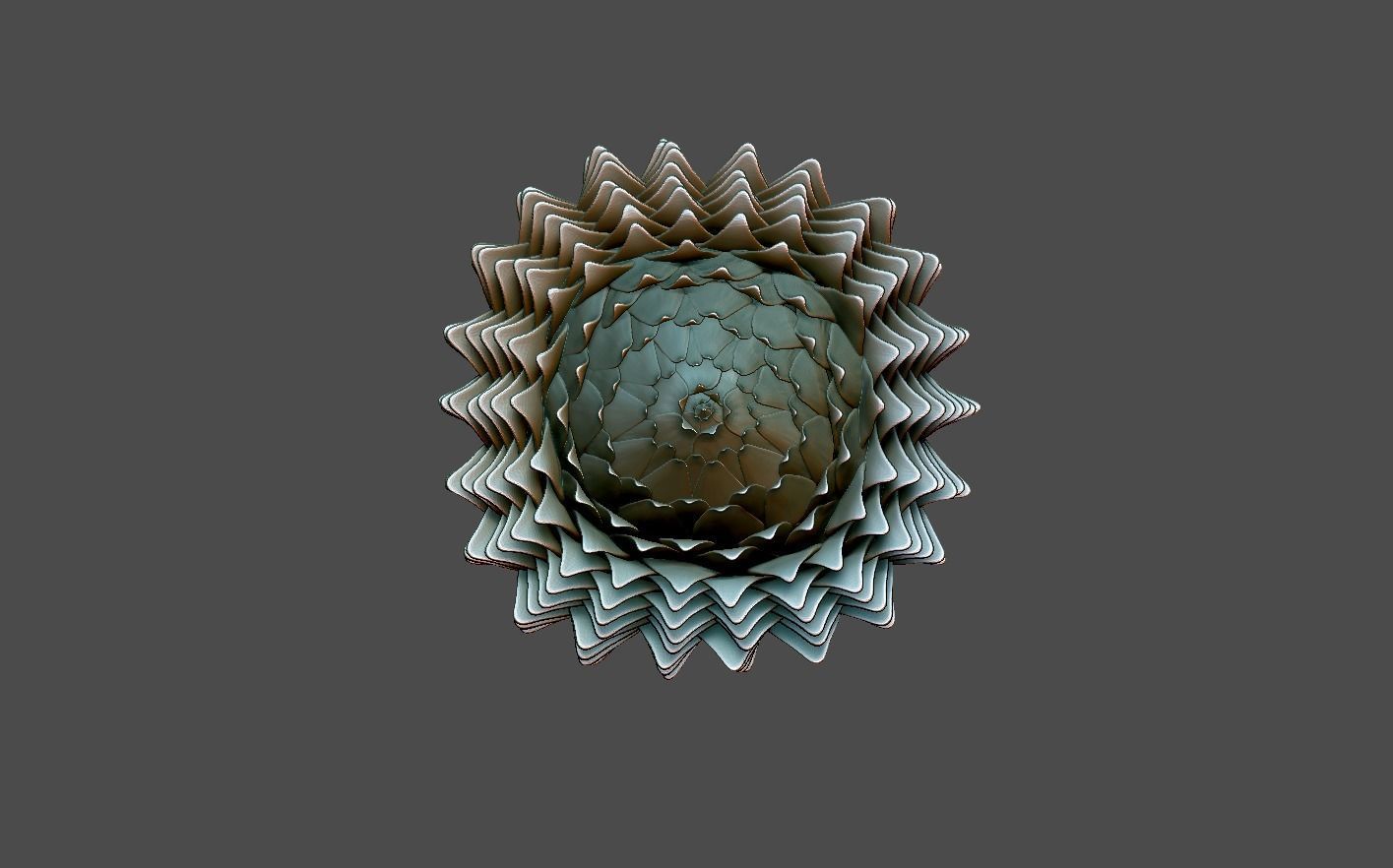 Pine Cone 3D print model_7