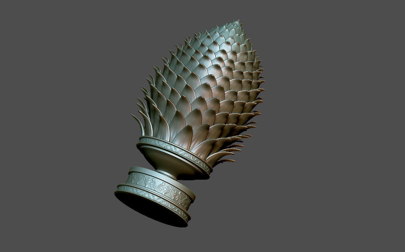 Pine Cone 3D print model_6