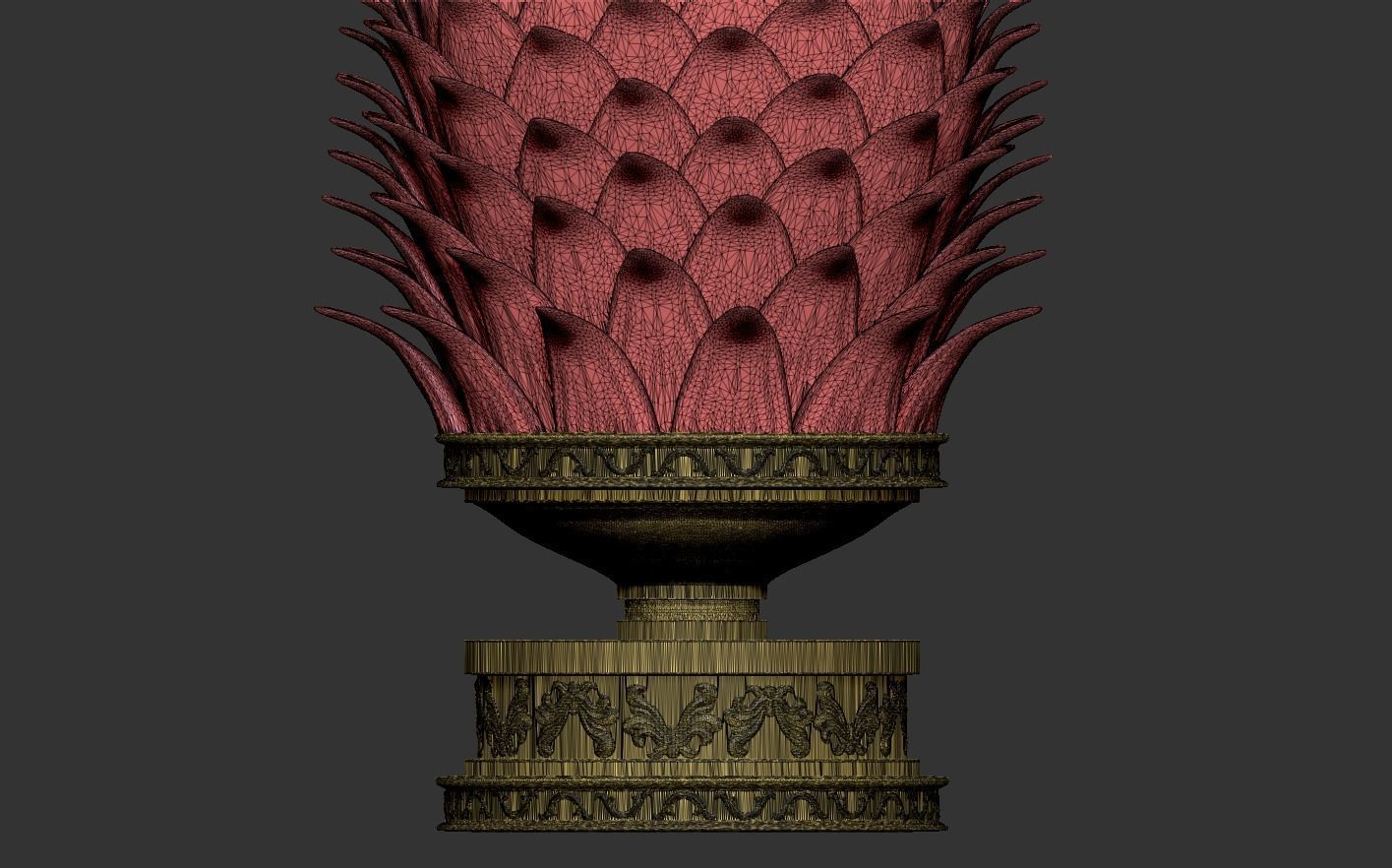 Pine Cone 3D print model_13