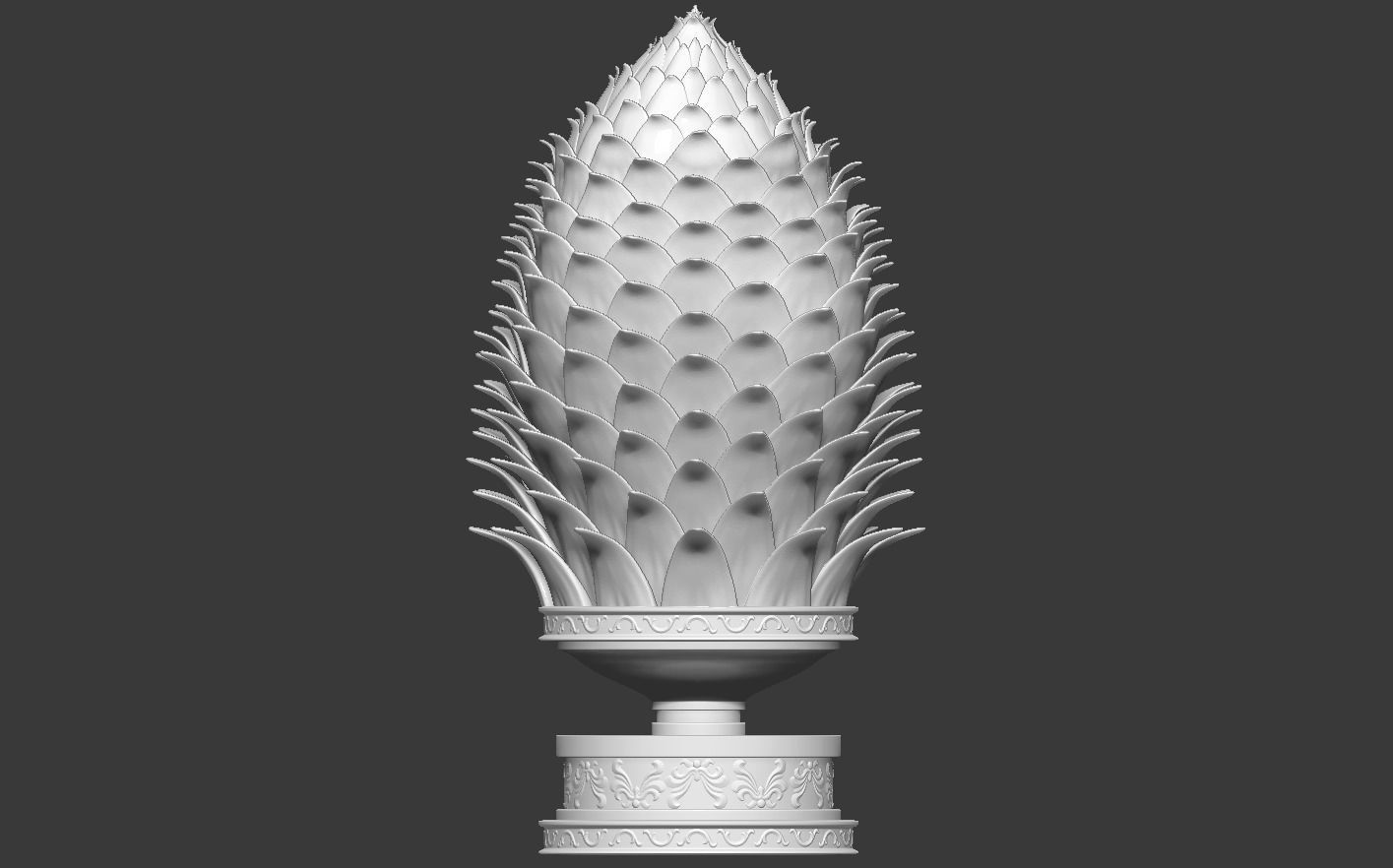 Pine Cone 3D print model_3