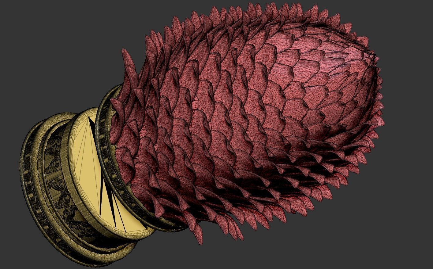 Pine Cone 3D print model_15