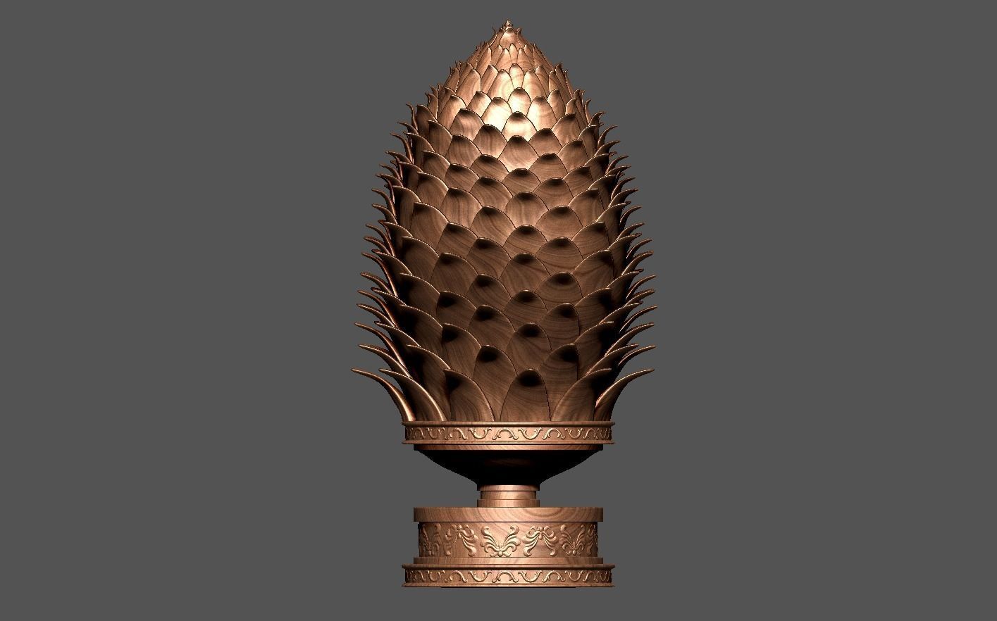 Pine Cone 3D print model_10