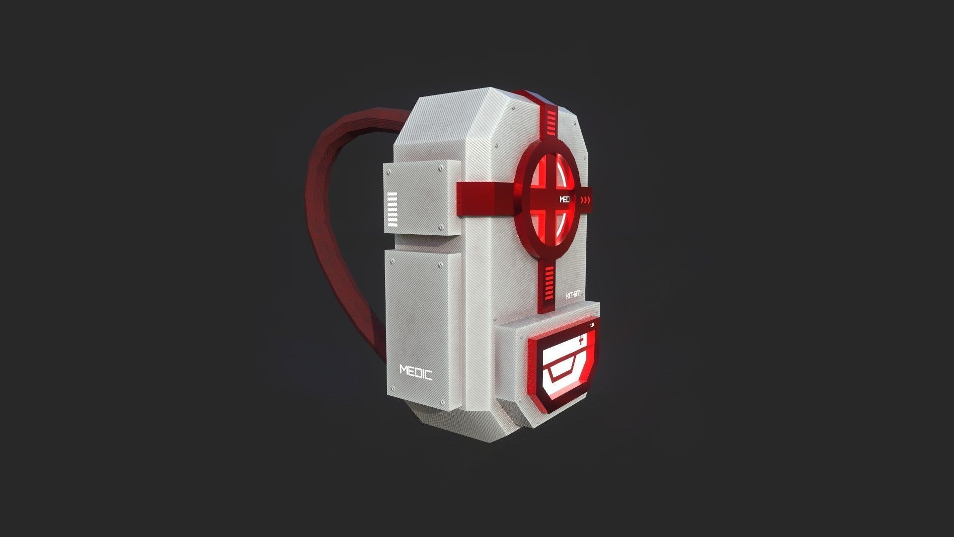 05 Sci-Fi Backpack Pack - Asset Character Design 3D Model Collection_29