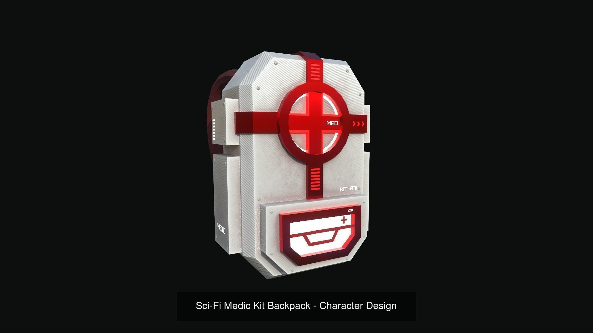 05 Sci-Fi Backpack Pack - Asset Character Design 3D Model Collection_5