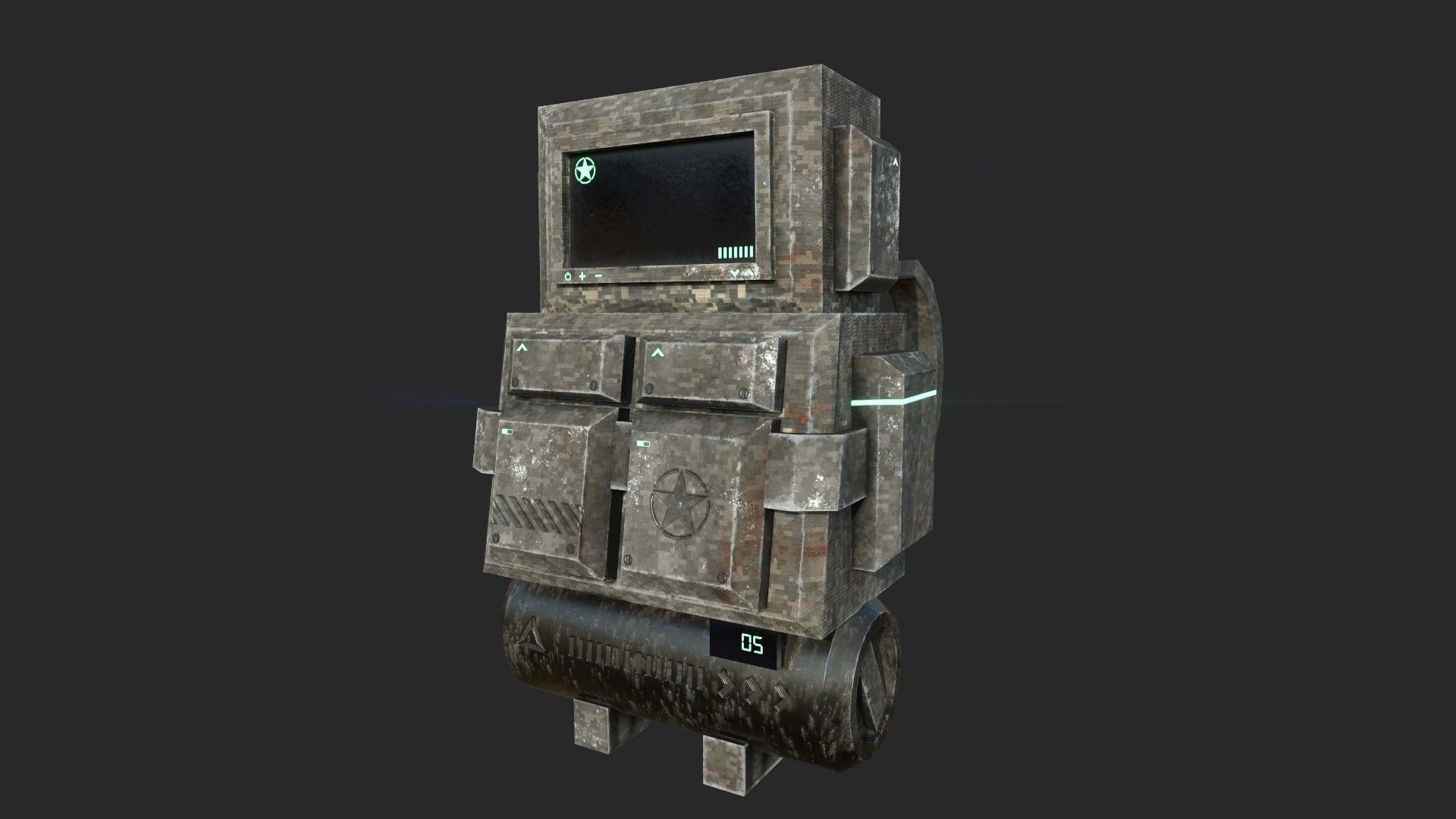 05 Sci-Fi Backpack Pack - Asset Character Design 3D Model Collection_18