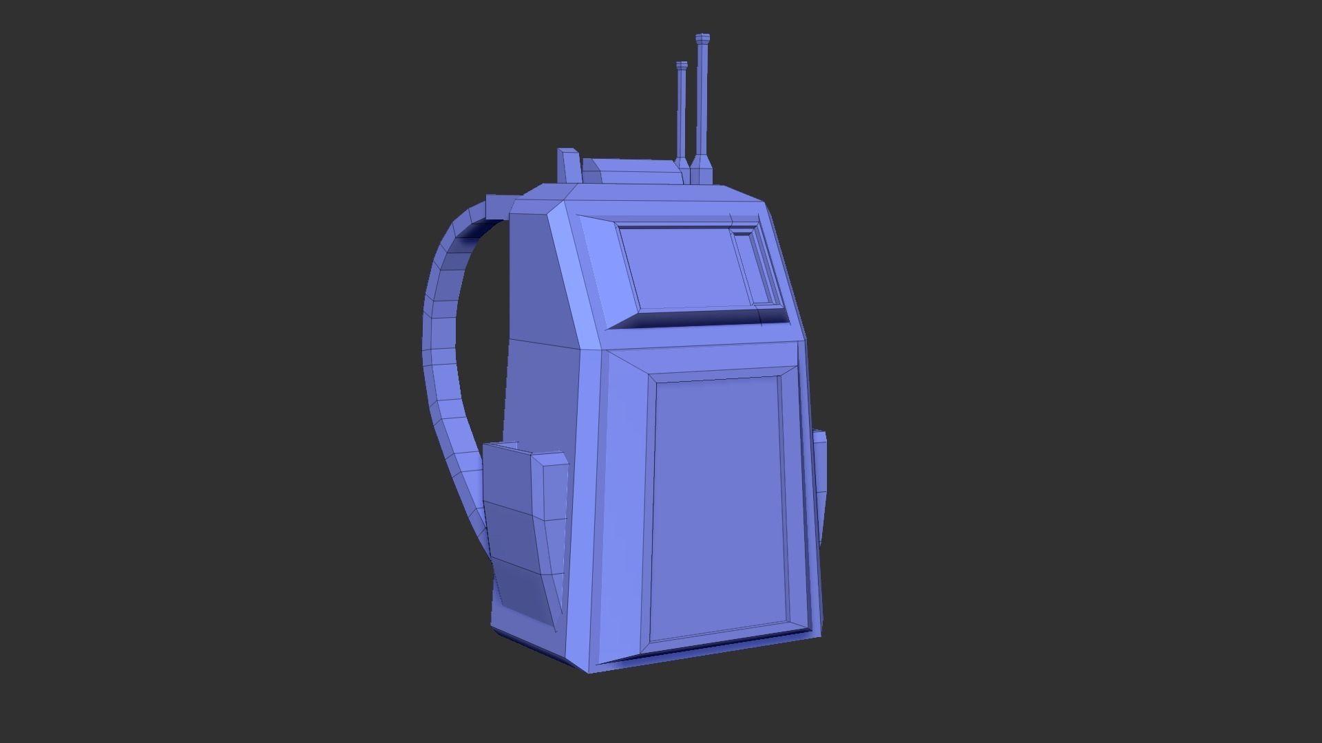 05 Sci-Fi Backpack Pack - Asset Character Design 3D Model Collection_9