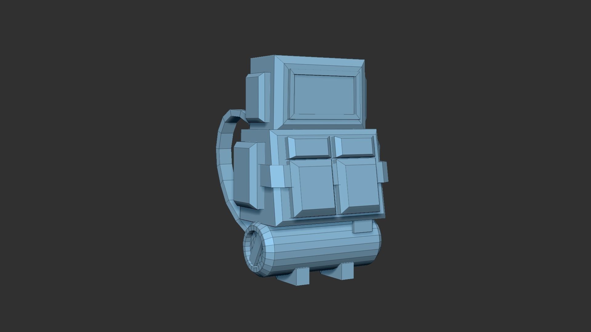 05 Sci-Fi Backpack Pack - Asset Character Design 3D Model Collection_19