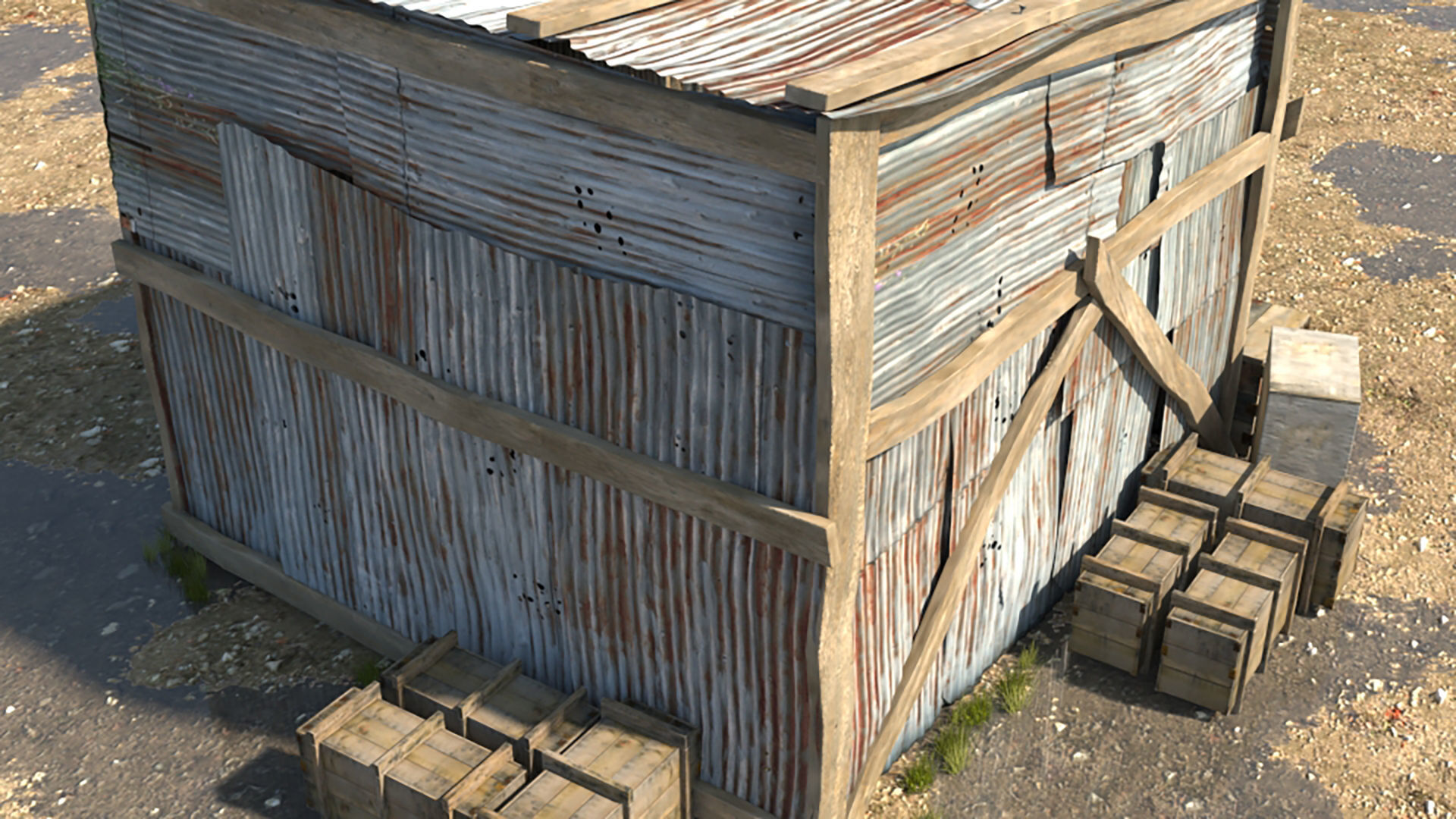 3D Wooden Shed model 3D model_10