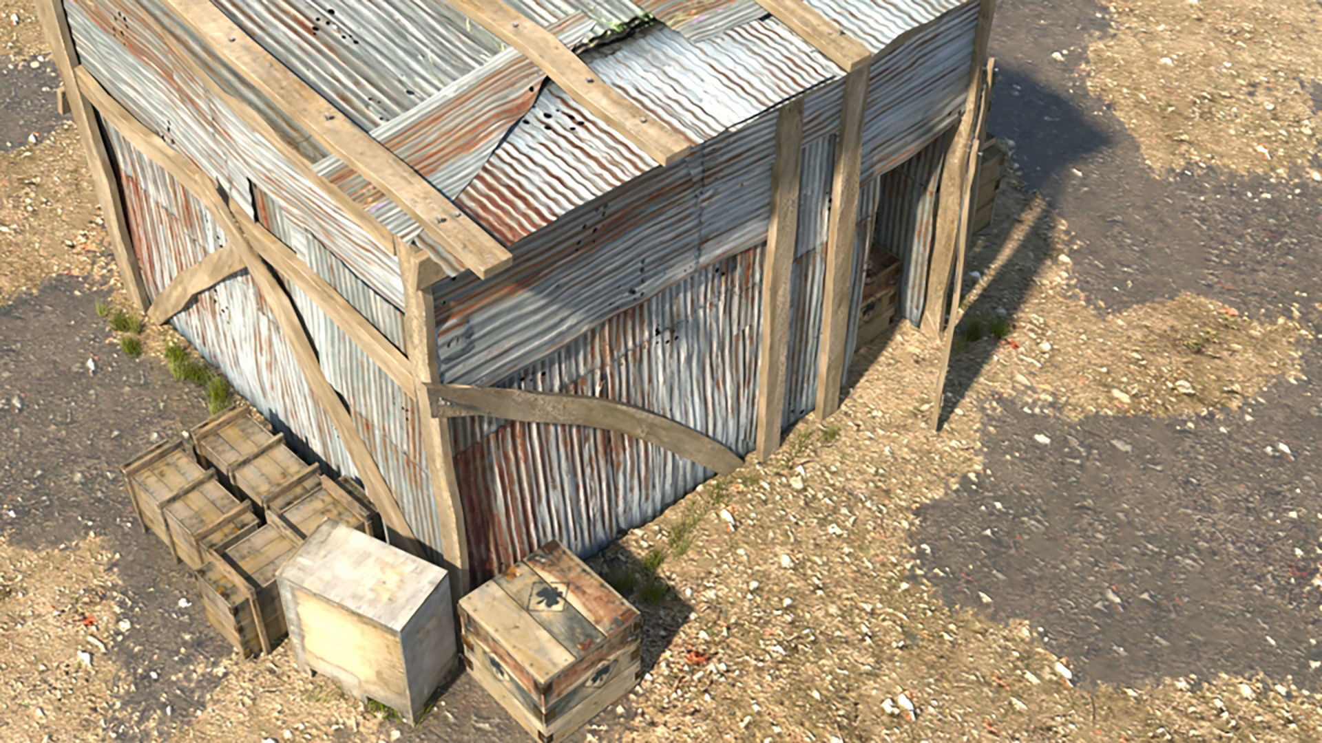 3D Wooden Shed model 3D model_4