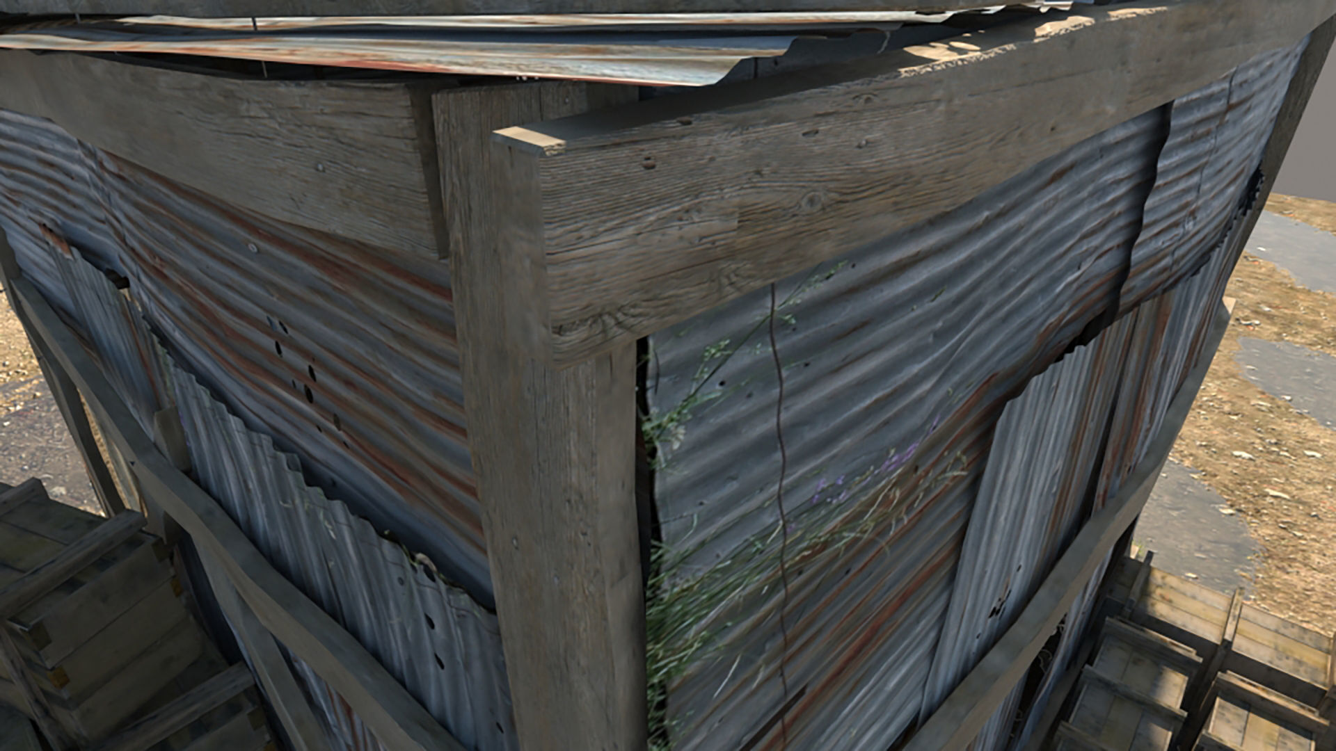 3D Wooden Shed model 3D model_14