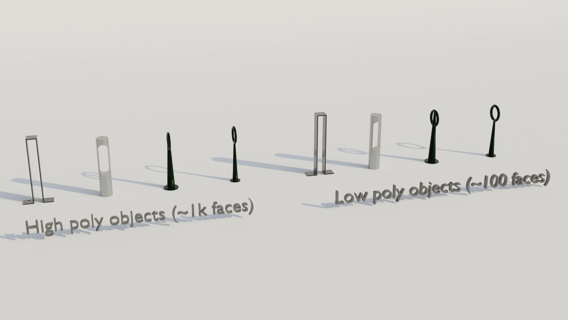 Street furnitures for bikes 3D model_14