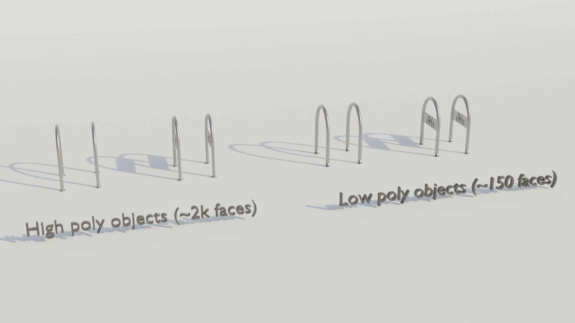 Street furnitures for bikes 3D model_8