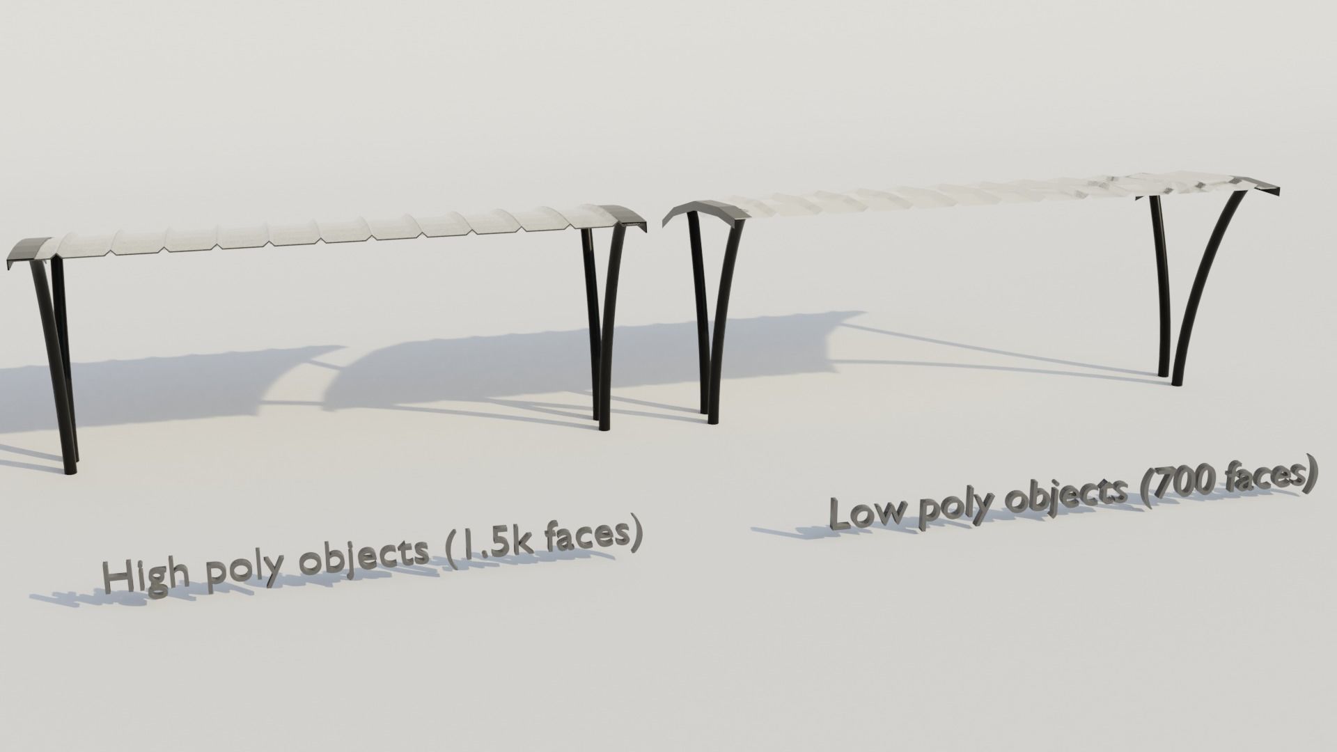 Street furnitures for bikes 3D model_12