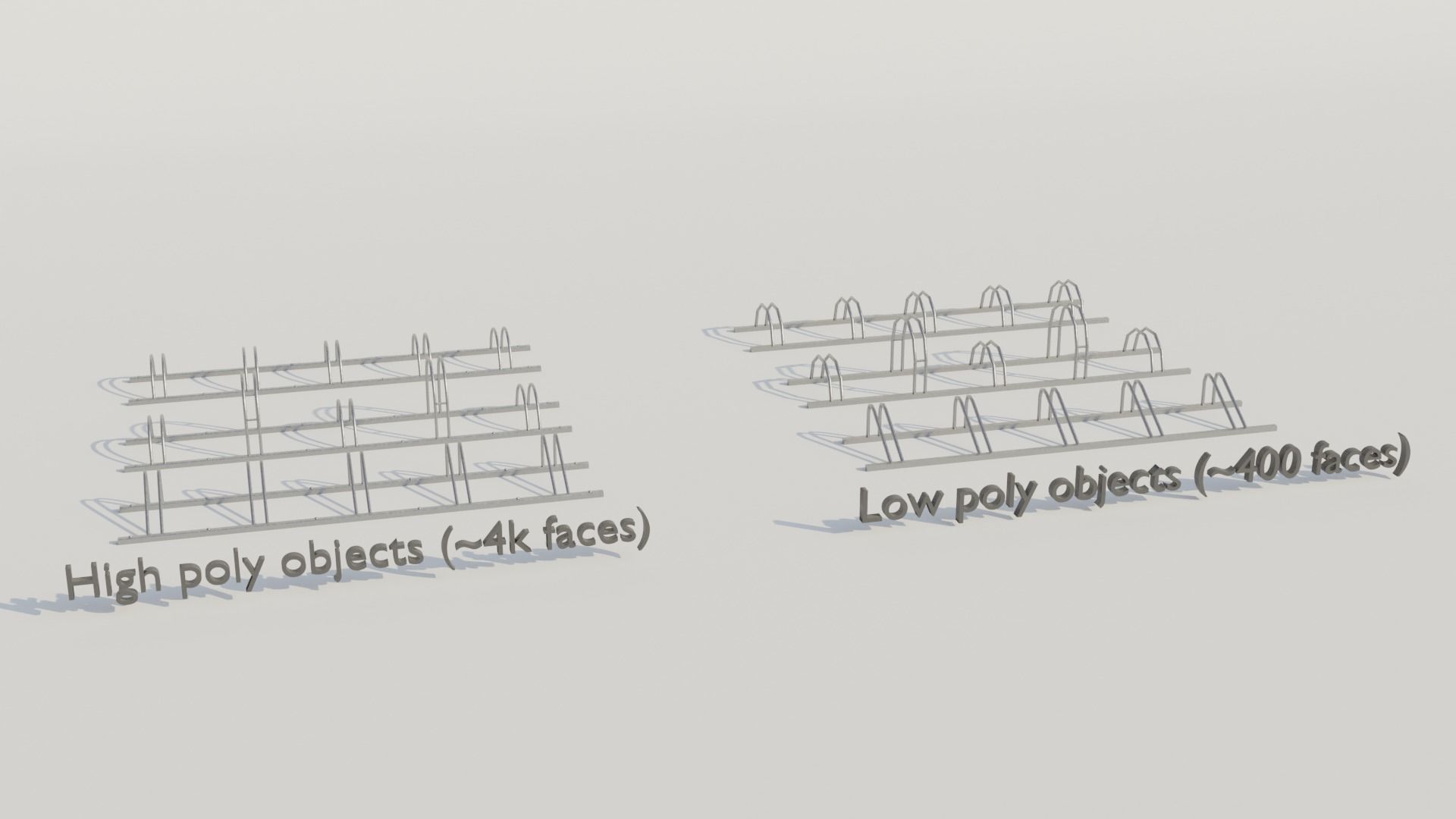 Street furnitures for bikes 3D model_13