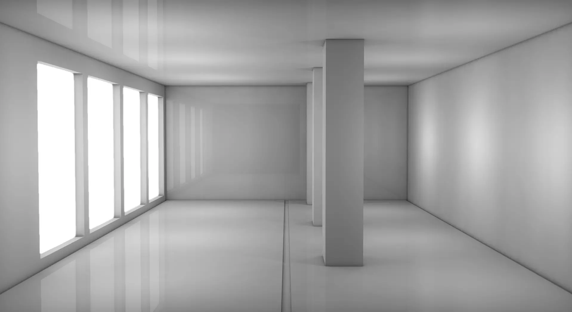 Sci Fi Room Low-poly 3D model_0