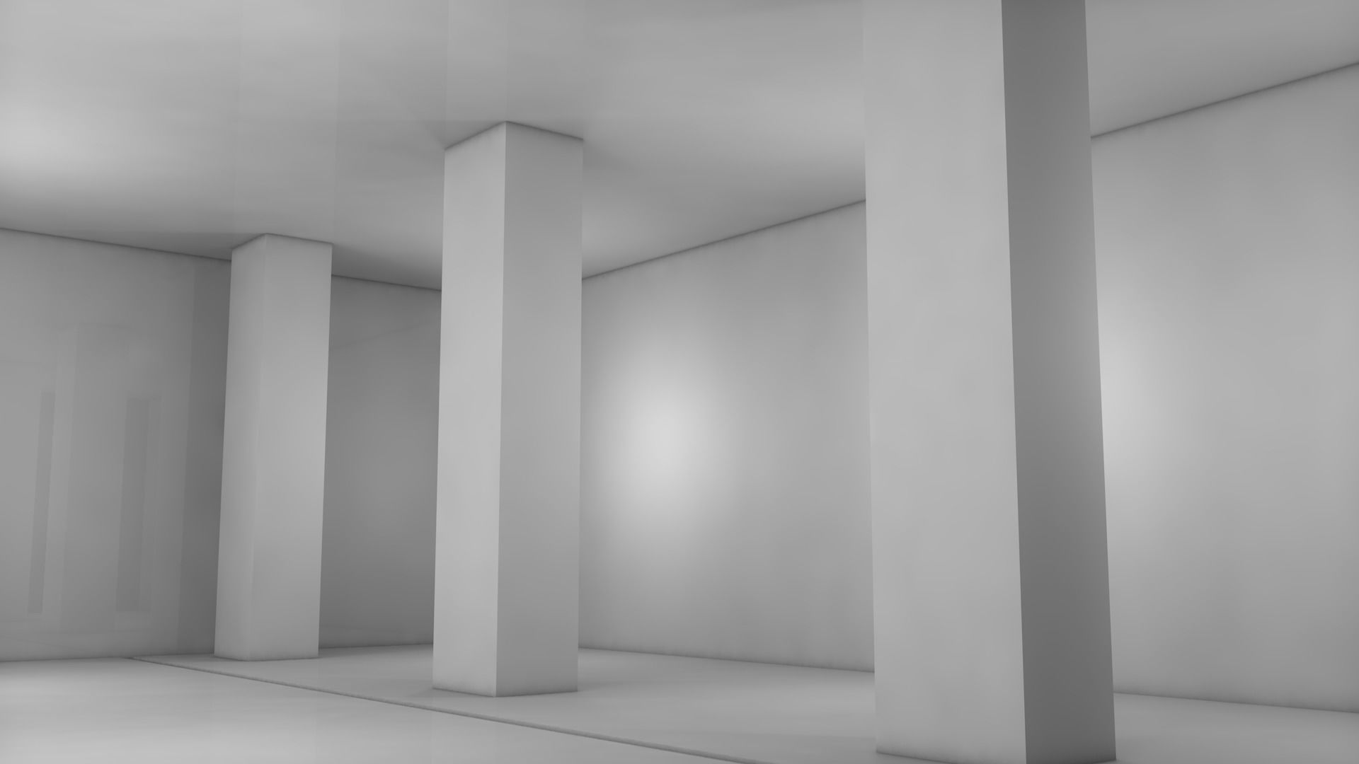 Sci Fi Room Low-poly 3D model_2