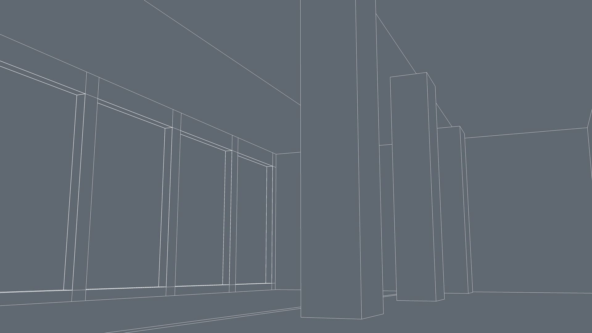 Sci Fi Room Low-poly 3D model_9