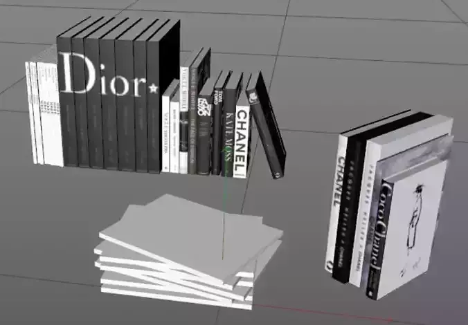 books stack of on table