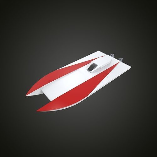 RC boat catamaran  3D print model