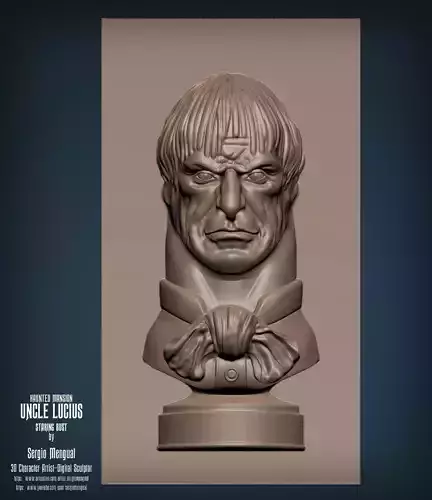 Haunted Mansion Uncle Lucius Staring Bust 3D print model