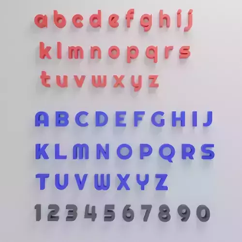 Alphabet style 8 base mesh