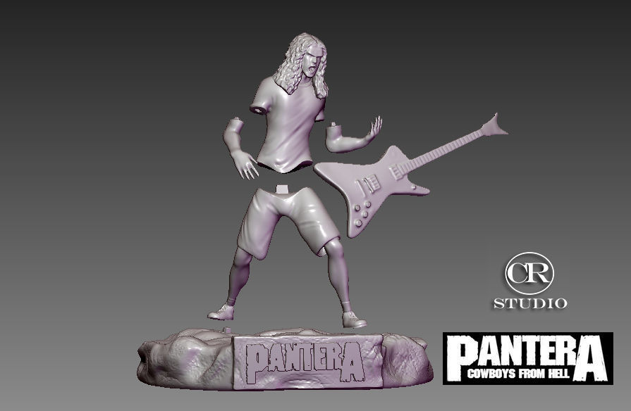 dimebag darell pantera 3D model_3