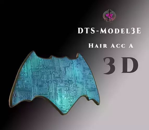 DTS- Model 3E - Hair Acc A Low-poly 3D model