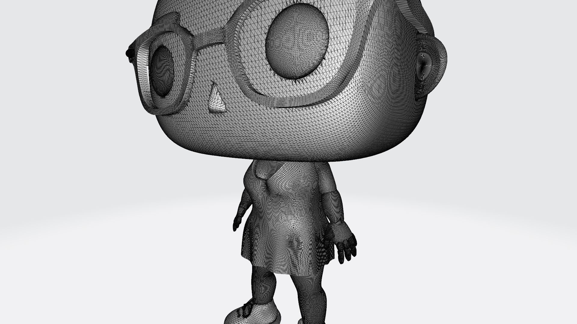 DIY Custom Pop Girl Glasses 3D Print Customizable 3D print model_12