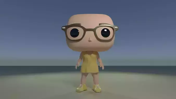 DIY Custom Pop Girl Glasses 3D Print Customizable 3D print model