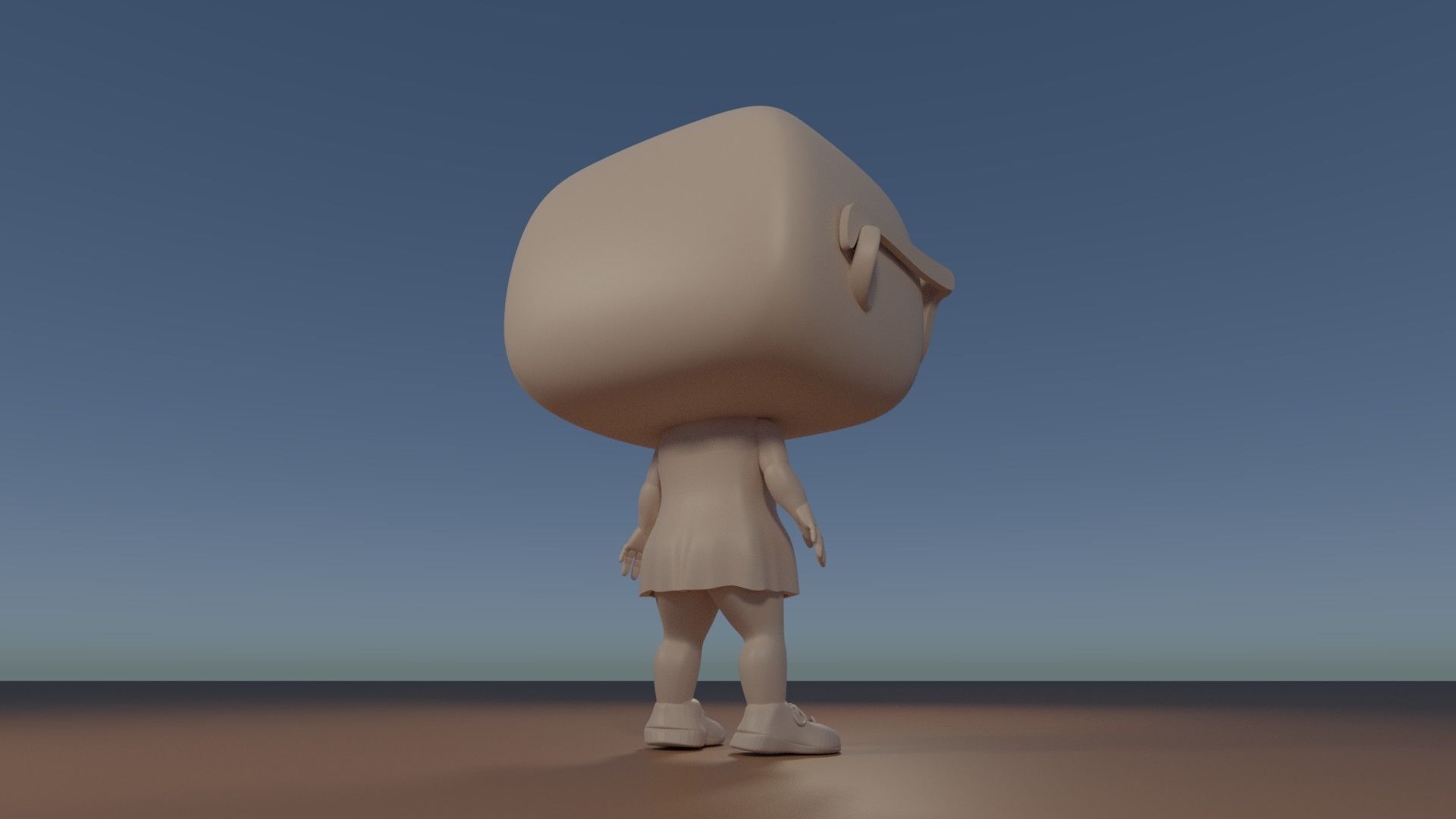 DIY Custom Pop Girl Glasses 3D Print Customizable 3D print model_3