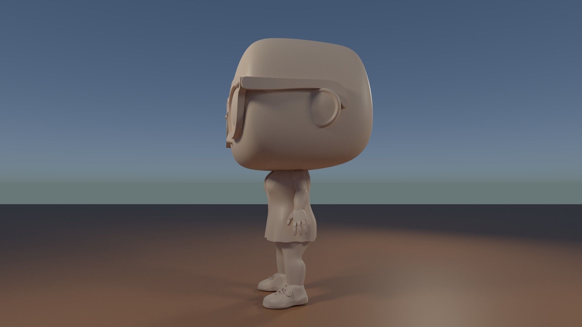 DIY Custom Pop Girl Glasses 3D Print Customizable 3D print model_4