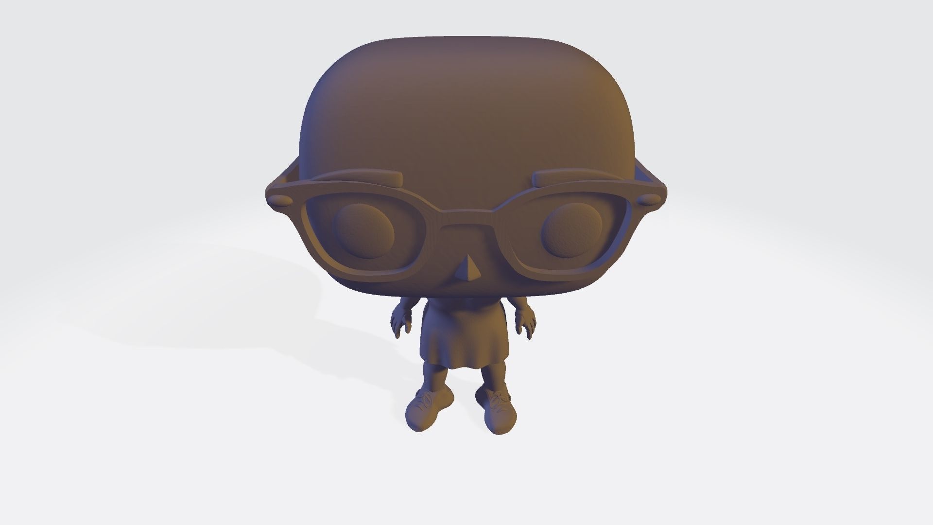 DIY Custom Pop Girl Glasses 3D Print Customizable 3D print model_14