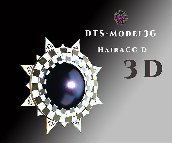 DTS - Model3G - HairAcc D Low-poly 3D model