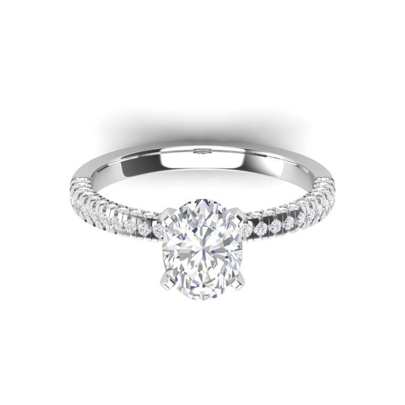 Solitaire ring - JF038 3D print model_5