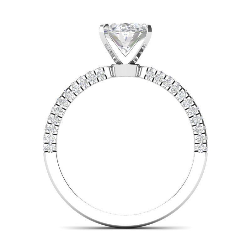 Solitaire ring - JF038 3D print model_6