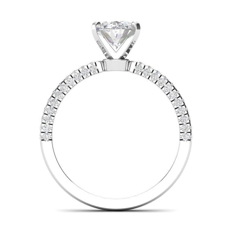 Solitaire ring - JF038 3D print model_7