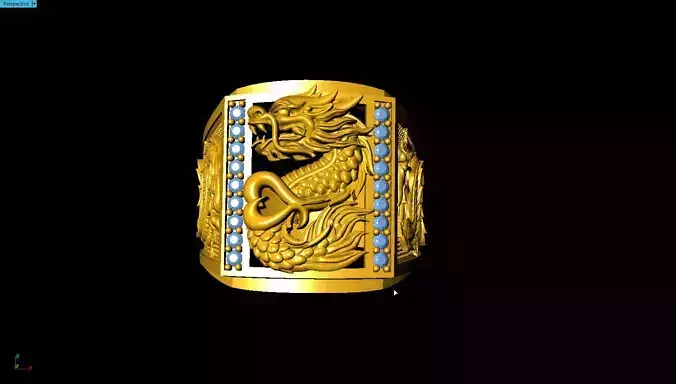 Dragon Ring 3D print model