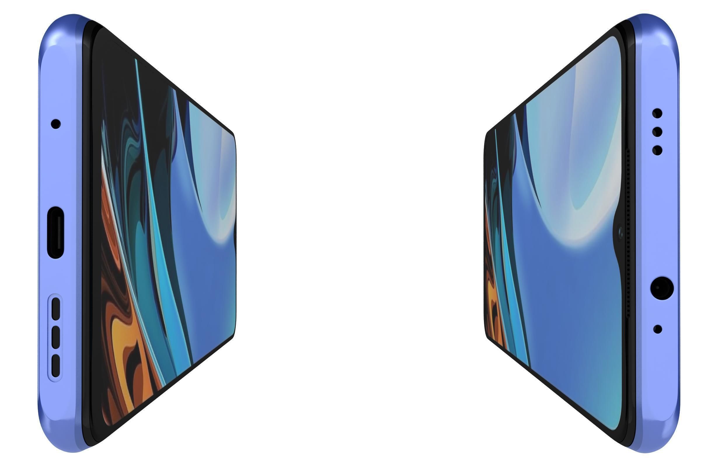 Xiaomi Redmi 9 Power Blazing Blue 3D model_9