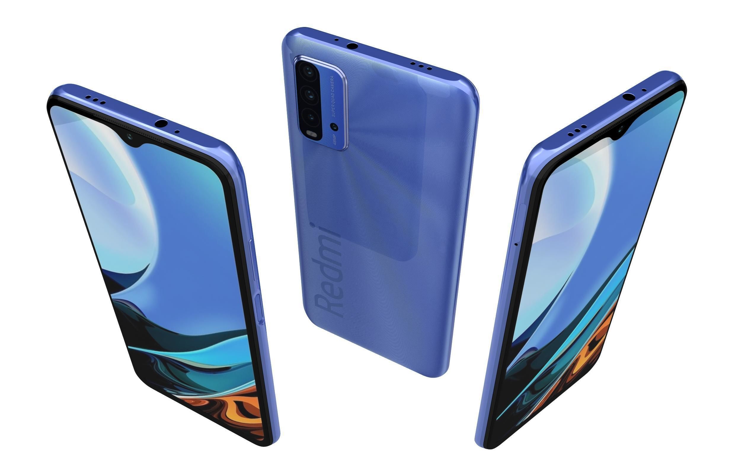 Xiaomi Redmi 9 Power Blazing Blue 3D model_1