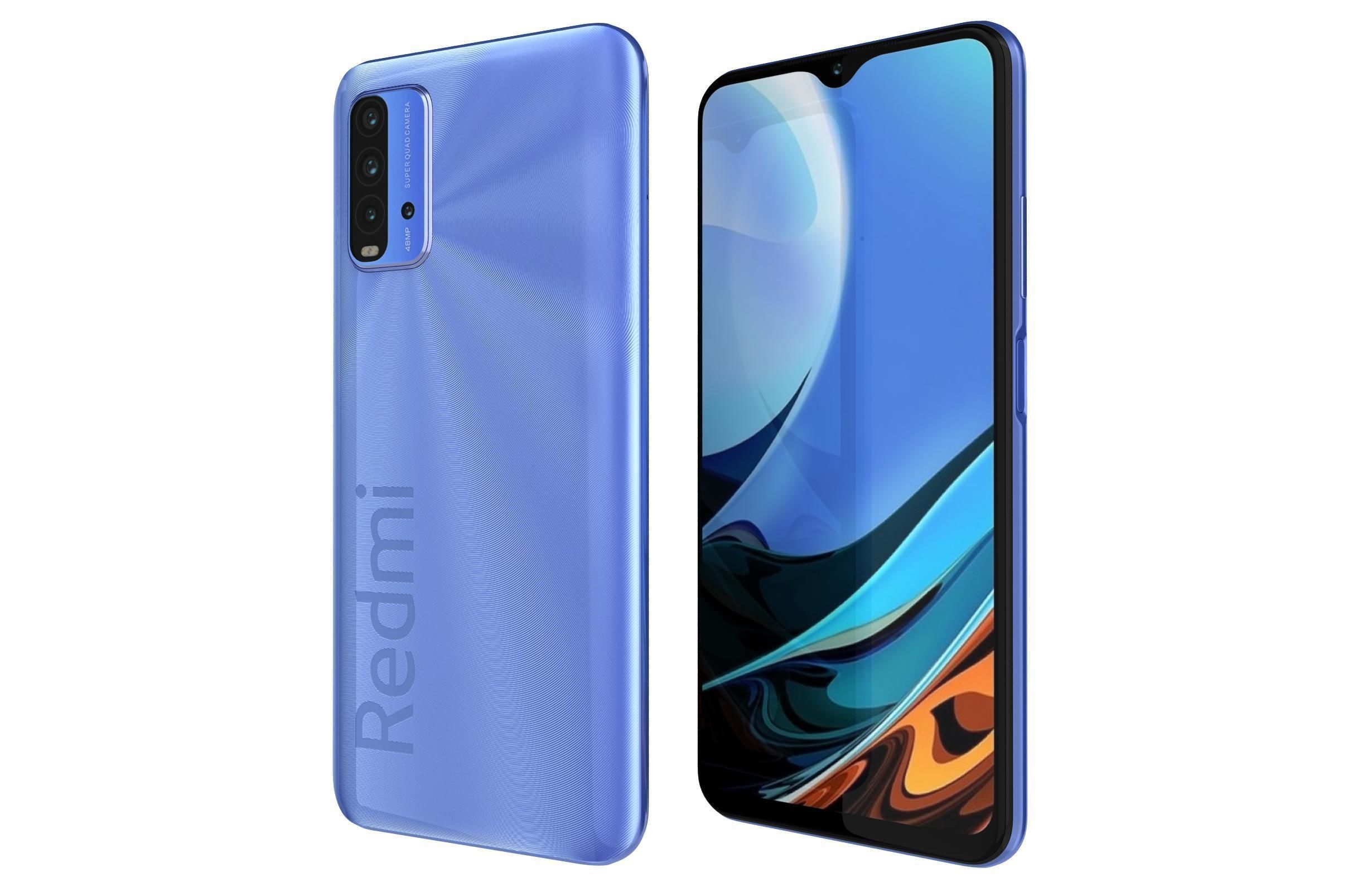 Xiaomi Redmi 9 Power Blazing Blue 3D model_7