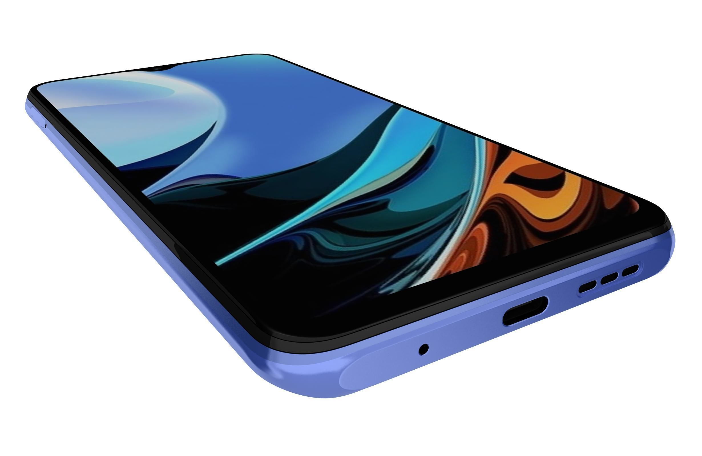 Xiaomi Redmi 9 Power Blazing Blue 3D model_12