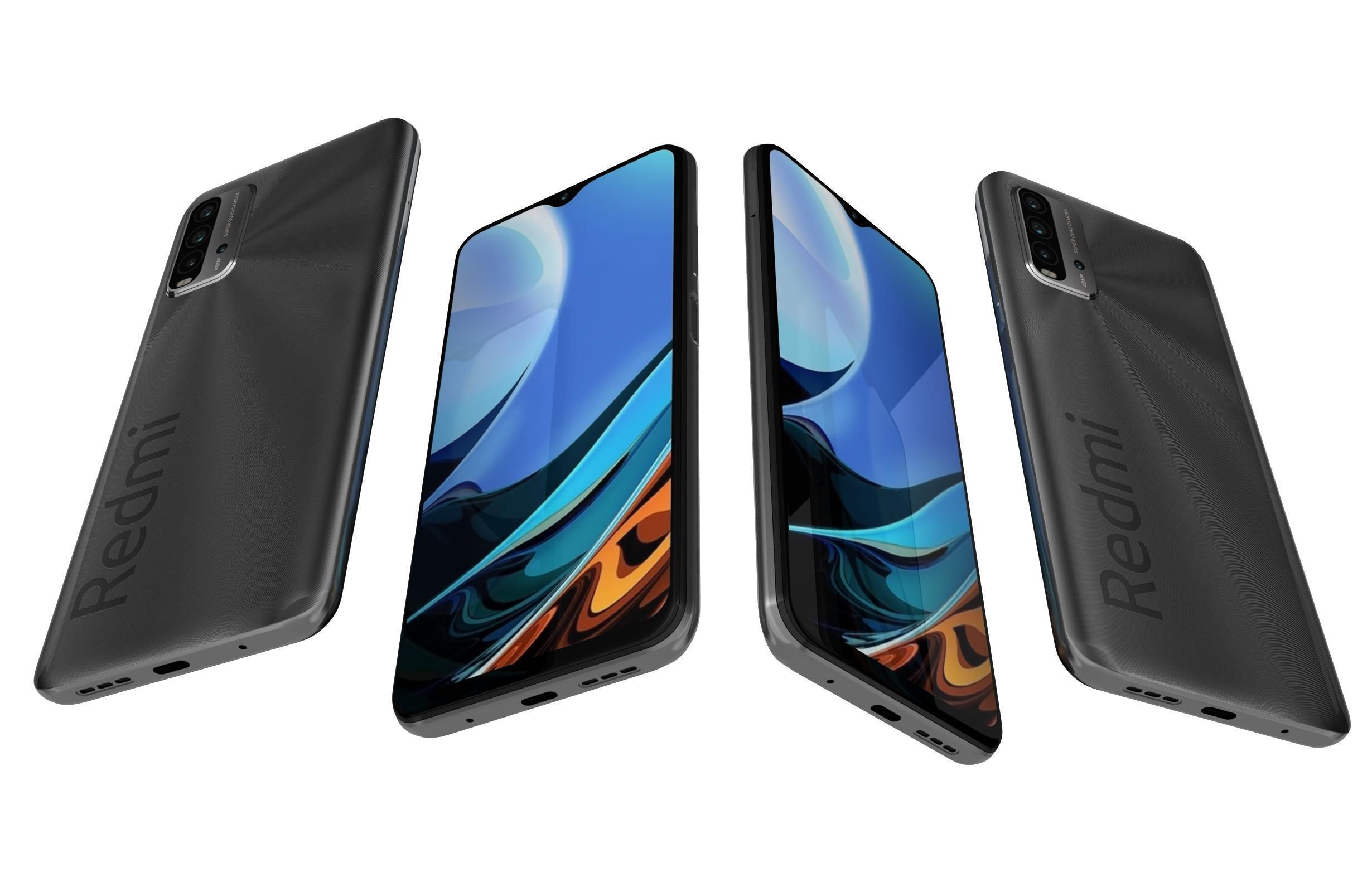 Xiaomi Redmi 9 Power Mighty Black 3D model_5